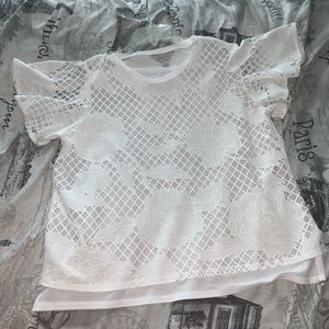 White Embellished Blouse